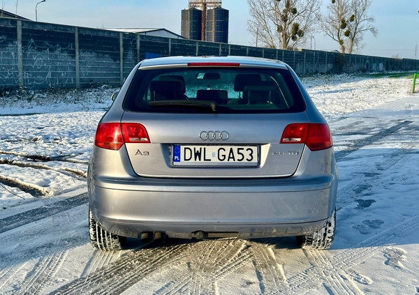 Audi A3 cena 13900 przebieg: 249000, rok produkcji 2005 z Wrocław małe 497